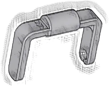 Minifigure, Utensil Bucket 1 x 1 x 1 Handle / Scooter Stand