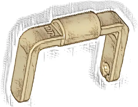 Minifigure, Utensil Bucket 1 x 1 x 1 Handle / Scooter Stand