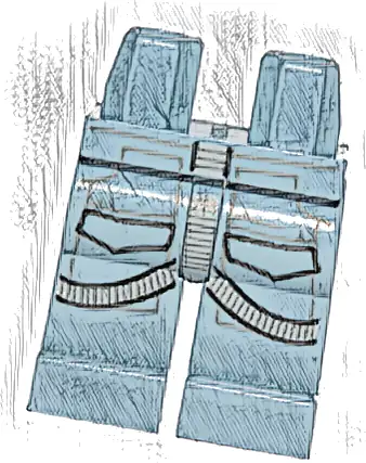 Hips and Legs with SW AT-AT Driver and Light Bluish Gray Harness Pattern