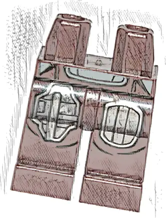 Hips and Legs with SW Mandalorian Silver Beskar Armor Plates Pattern