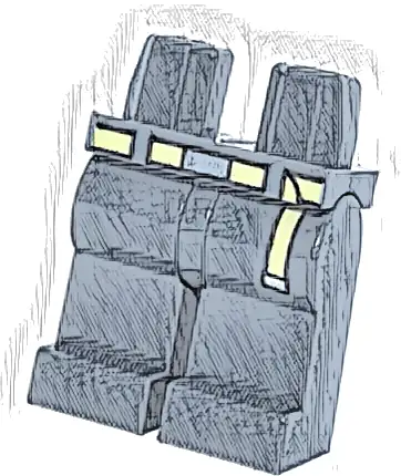 Hips and Legs with Bright Light Yellow Belt with Silver Buckle Pattern