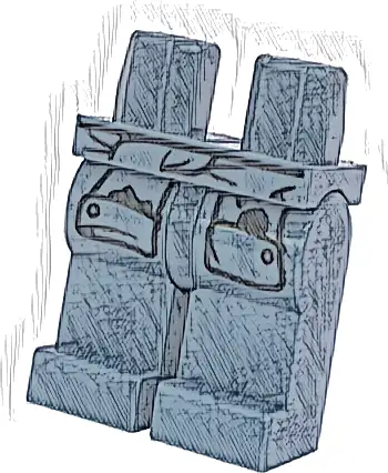 Hips and Legs with Tied Shirt Sleeves with Black Oil Stains Pattern