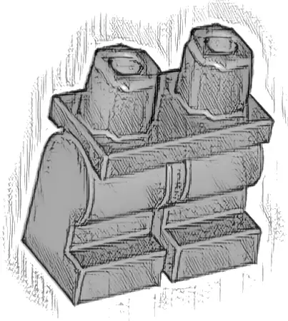 Hips and Medium Legs Plain