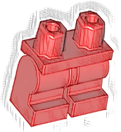 Hips and Medium Legs Plain