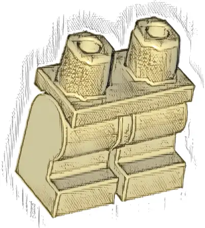 Hips and Medium Legs Plain