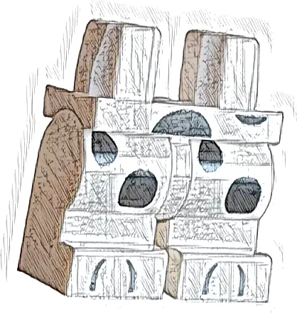 Hips and Medium Legs with Black Dalmatian Spots and Light Bluish Gray Paws Pattern