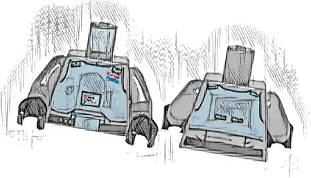 Torso Sand Blue Armor Breastplate, Gray Lines with Blue and Red General Insignia Pattern (SW General Veers) / Dark Bluish Gray Arms / Black Hands