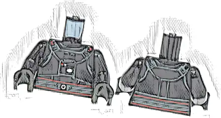 Torso Armor with Red and White Dots, Red Outlined Belt Pattern (SW Moff Gideon) / Black Arms / Black Hands