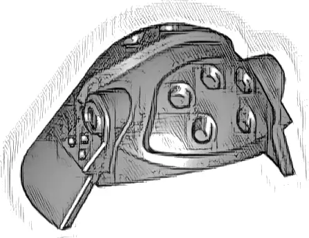 Minifigure, Headgear Helmet SW Death Star Trooper