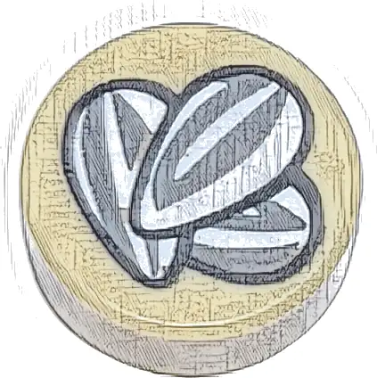 Tile, Round 1 x 1 with Dark Bluish Gray and White Sunflower Seeds Pattern