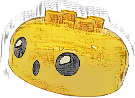 Duplo, Brick Round 4 x 4 Dome Top with 2 x 2 Studs with Face with Large Black Eyes and Open Mouth Pattern