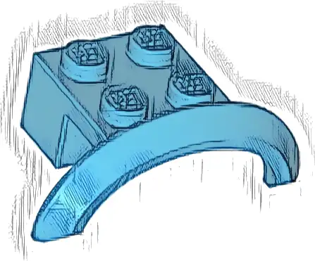 Vehicle, Mudguard 4 x 2 1/2 x 1 with Arch Round