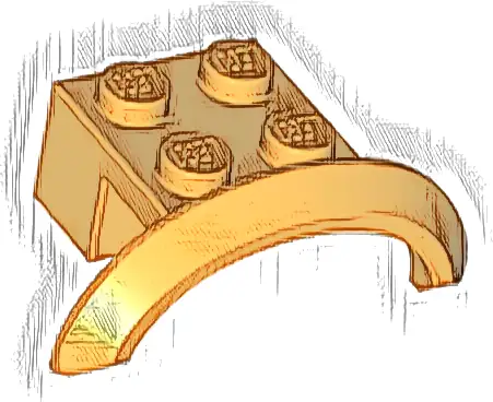 Vehicle, Mudguard 4 x 2 1/2 x 1 with Arch Round