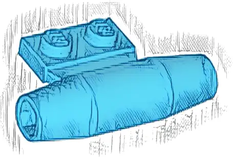 Engine, Smooth Small, 1 x 2 Side Plate with Axle Holders and Slot