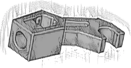 Arm Mechanical, Exo-Force / Bionicle, Thick Support