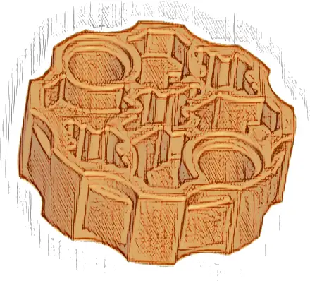 Technic, Axle Connector Block Round with 2 Pin Holes and 3 Axle Holes (Hero Factory Weapon Barrel)