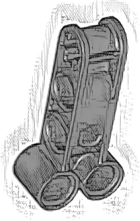Technic, Axle and Pin Connector Perpendicular Double 4L