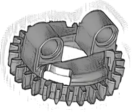 Technic Turntable 28 Tooth, Top