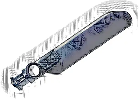 Technic Rotor Blade Small with Axle and Pin Connector End