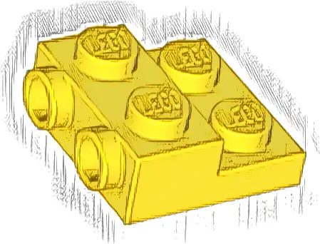 Plate, Modified 2 x 2 x 2/3 with 2 Studs on Side