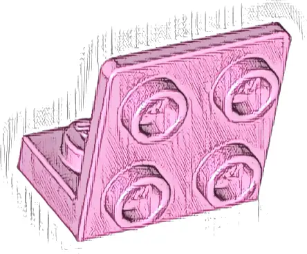 Bracket 1 x 2 - 2 x 2 Inverted