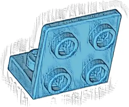 Bracket 1 x 2 - 2 x 2 Inverted