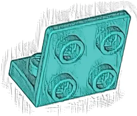 Bracket 1 x 2 - 2 x 2 Inverted