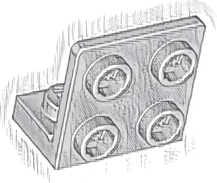 Bracket 1 x 2 - 2 x 2 Inverted