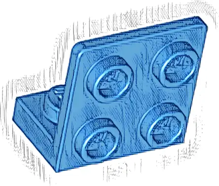 Bracket 1 x 2 - 2 x 2 Inverted