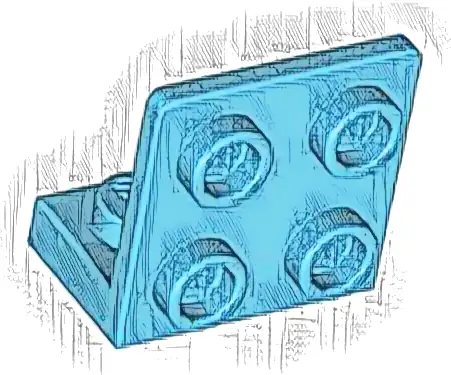 Bracket 1 x 2 - 2 x 2 Inverted
