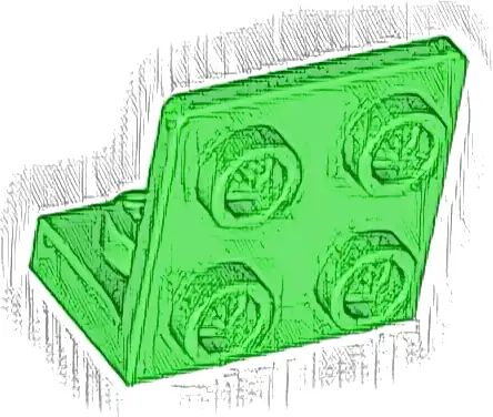 Bracket 1 x 2 - 2 x 2 Inverted