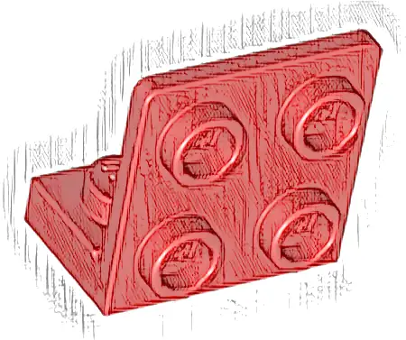 Bracket 1 x 2 - 2 x 2 Inverted