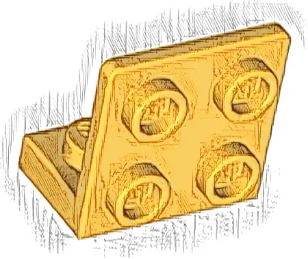 Bracket 1 x 2 - 2 x 2 Inverted