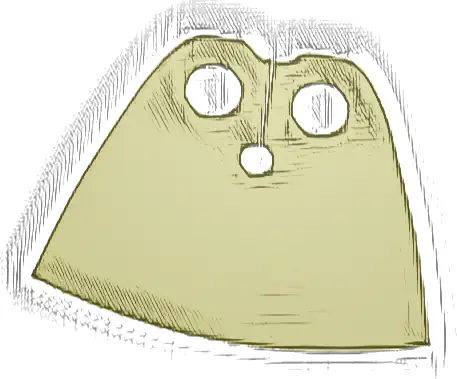 Minifigure Cape Cloth, Very Short - Traditional Starched Fabric