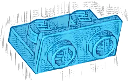 Bracket 1 x 2 - 1 x 2 Inverted
