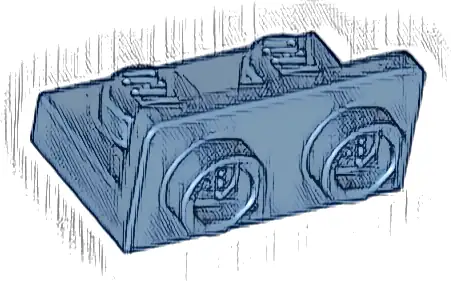 Bracket 1 x 2 - 1 x 2 Inverted