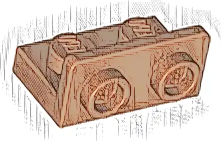 Bracket 1 x 2 - 1 x 2 Inverted