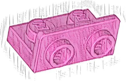 Bracket 1 x 2 - 1 x 2 Inverted