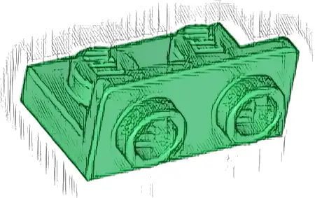 Bracket 1 x 2 - 1 x 2 Inverted