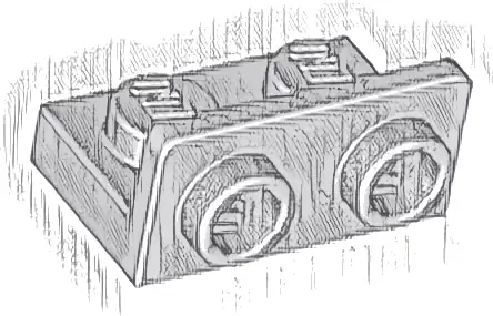 Bracket 1 x 2 - 1 x 2 Inverted