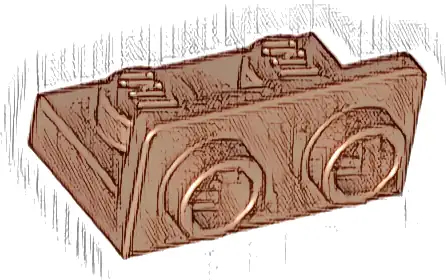 Bracket 1 x 2 - 1 x 2 Inverted