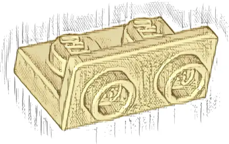 Bracket 1 x 2 - 1 x 2 Inverted