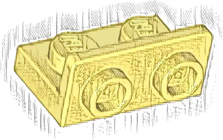 Bracket 1 x 2 - 1 x 2 Inverted