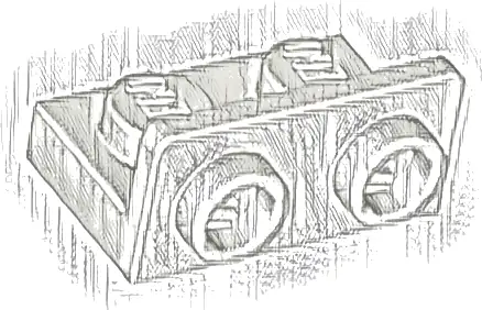 Bracket 1 x 2 - 1 x 2 Inverted