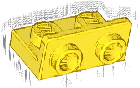 Bracket 1 x 2 - 1 x 2 Inverted