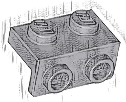Bracket 1 x 2 - 1 x 2