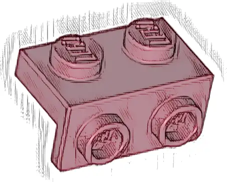 Bracket 1 x 2 - 1 x 2