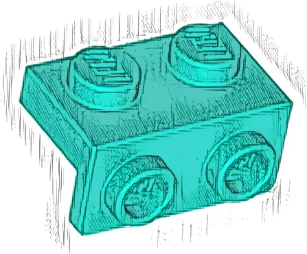 Bracket 1 x 2 - 1 x 2