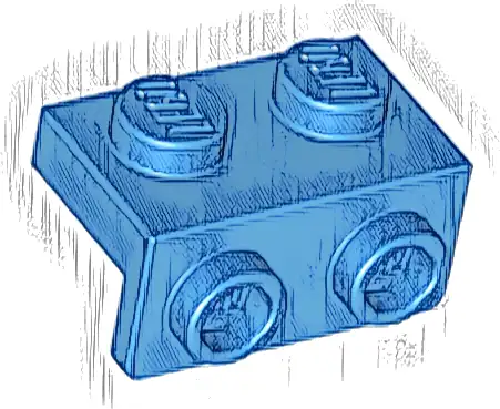 Bracket 1 x 2 - 1 x 2