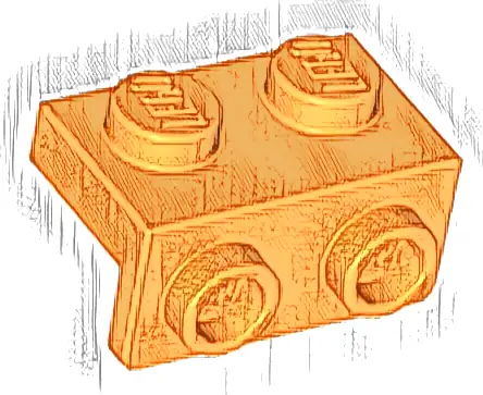 Bracket 1 x 2 - 1 x 2